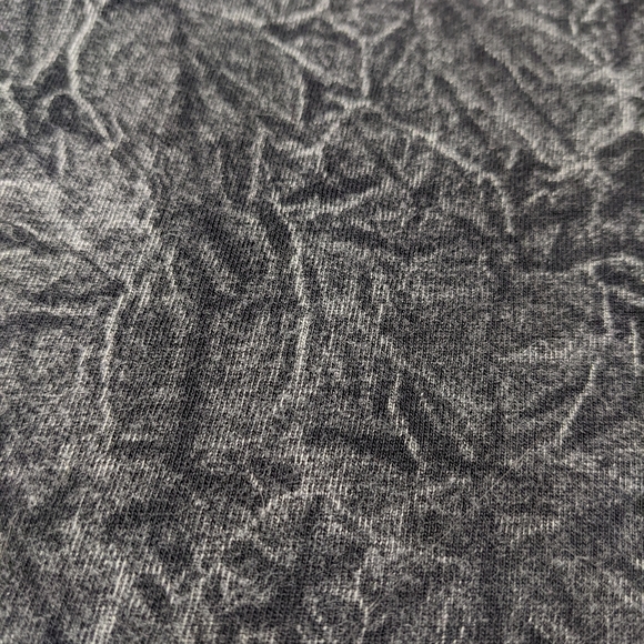 Love Kills Slowly Sparkle Skull Tattoo Style Ocean City Crinkle Print Skinny Tee - Picture 10 of 10